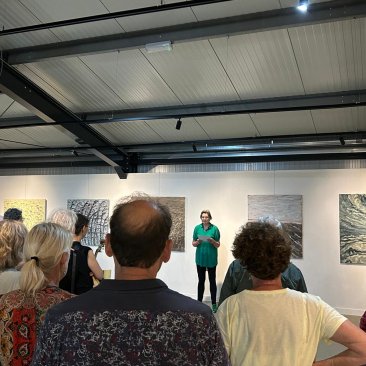 Opening van wisselexpositie Fjildwurk door Gitte Brugman