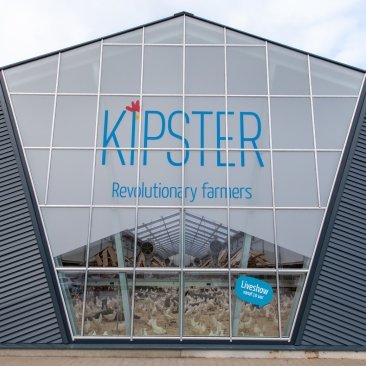De gevel van het pand van Kipster